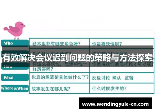有效解决会议迟到问题的策略与方法探索