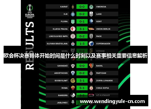 欧会杯决赛具体开始时间是什么时刻以及赛事相关重要信息解析 欧会杯决赛具体开始时间是什么时刻以及赛事相关重要信息解析